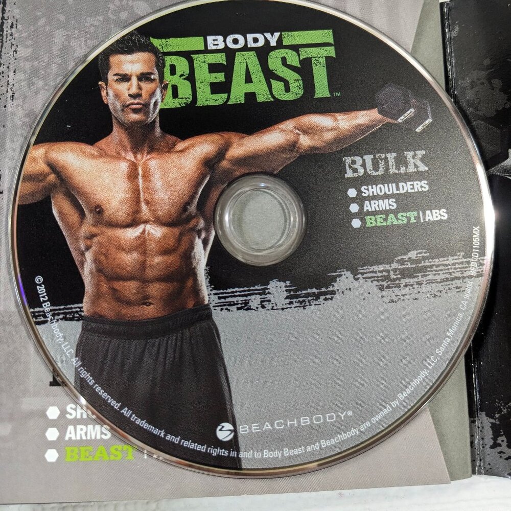 Body Beast DVD Beast BULK Shoulders Arms‎ Beast Abs Beachbody fitness DISC ONLY